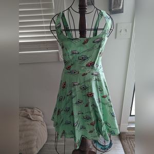 Retro Rockabilly Pinup Hotrod Dress
